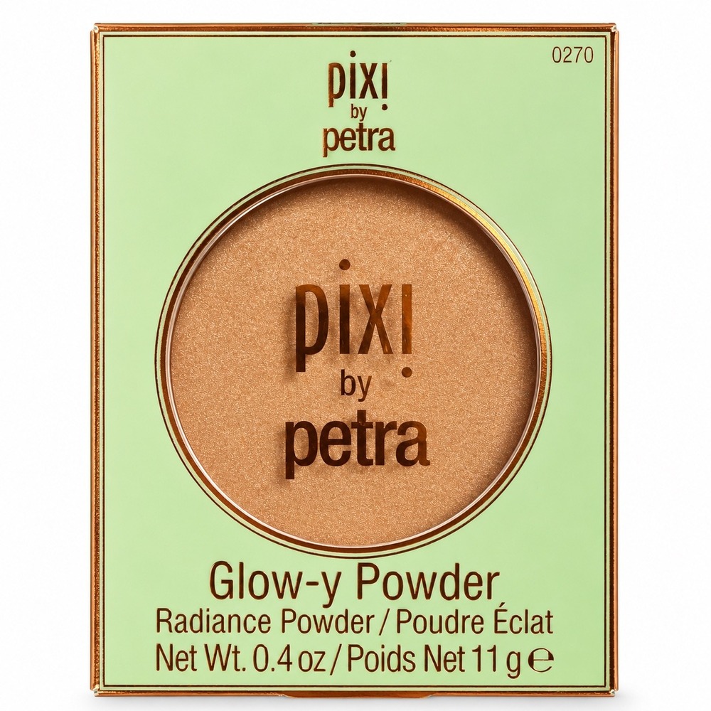 Pixi by Petra Glow-y Powder Radiance Powder Peach-y Glow 0.4oz 11g Highlighter